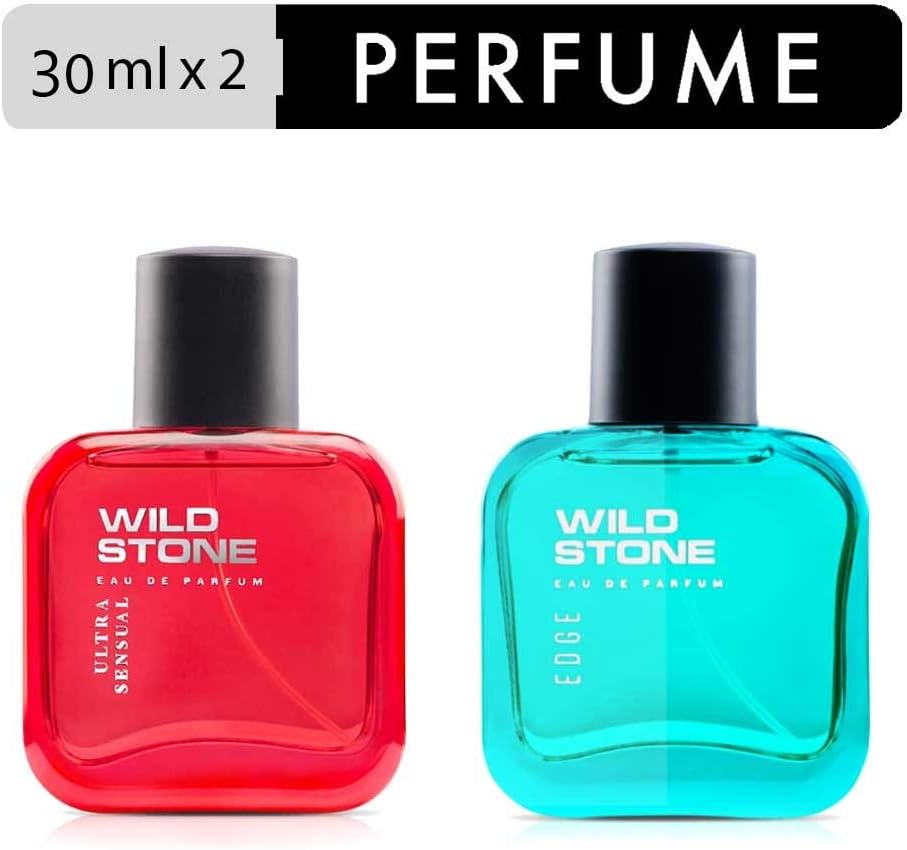 Wild Stone Edge and Ultra Sensual Perfume Combo for Men 30ml (Pack of 2)