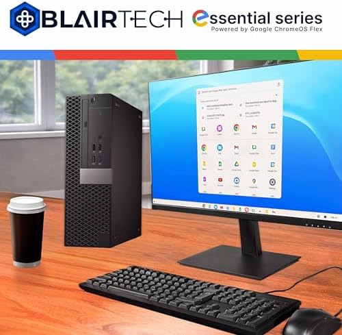 Blair Tech Desktop Computer PC – Essential Series – Intel Core i5, 8GB RAM, 128GB SSD, WiFi 6, Bluetooth, HDMI & DisplayPort – Powered by Google ChromeOS Flex Operating System (Renewed) - 3