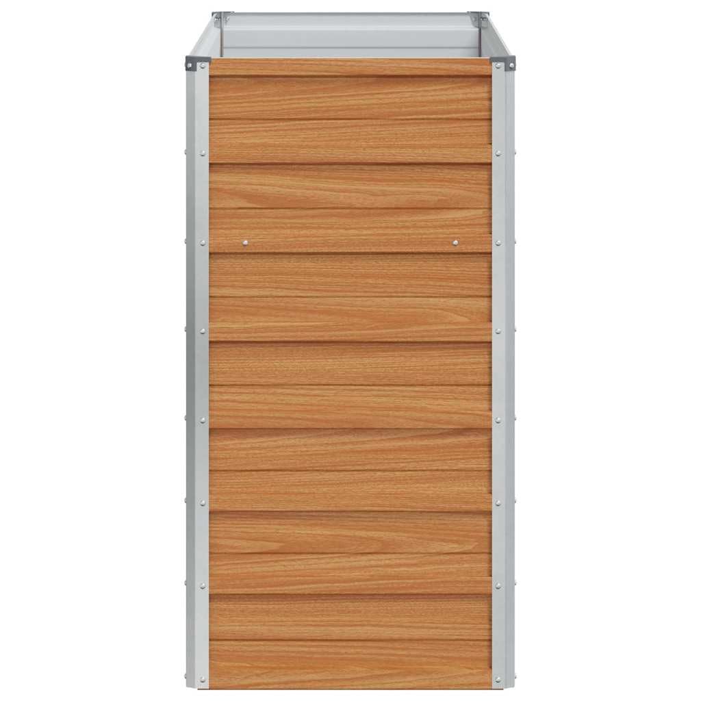 Letto Rialzato da Giardino in Acciaio Zincato 100x40x77 cm | Fioriera rialzata per coltivare piante, fiori ed erbe aromatiche su balcone, terrazzo o nel proprio orto domestico.