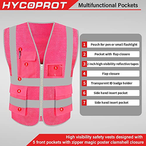 Hycoprot SVM High Visibility Mesh Safety Reflective Vest thumb #1
