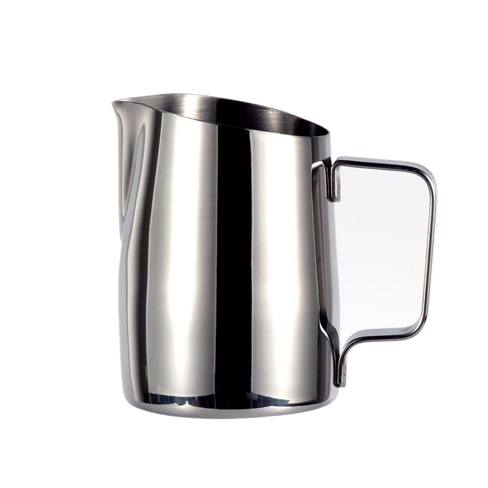 Jarra de café acero inoxidable, jarra for espumar leche, tazas expreso, for espuma artesanal Barista, 2 uds Para Barista Casero(Silver,600ml)