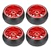 Alomejor RC Tires RC Wheel Hub Drift Tires Replacement for Wltoys k969 1/28 RC Car(red)