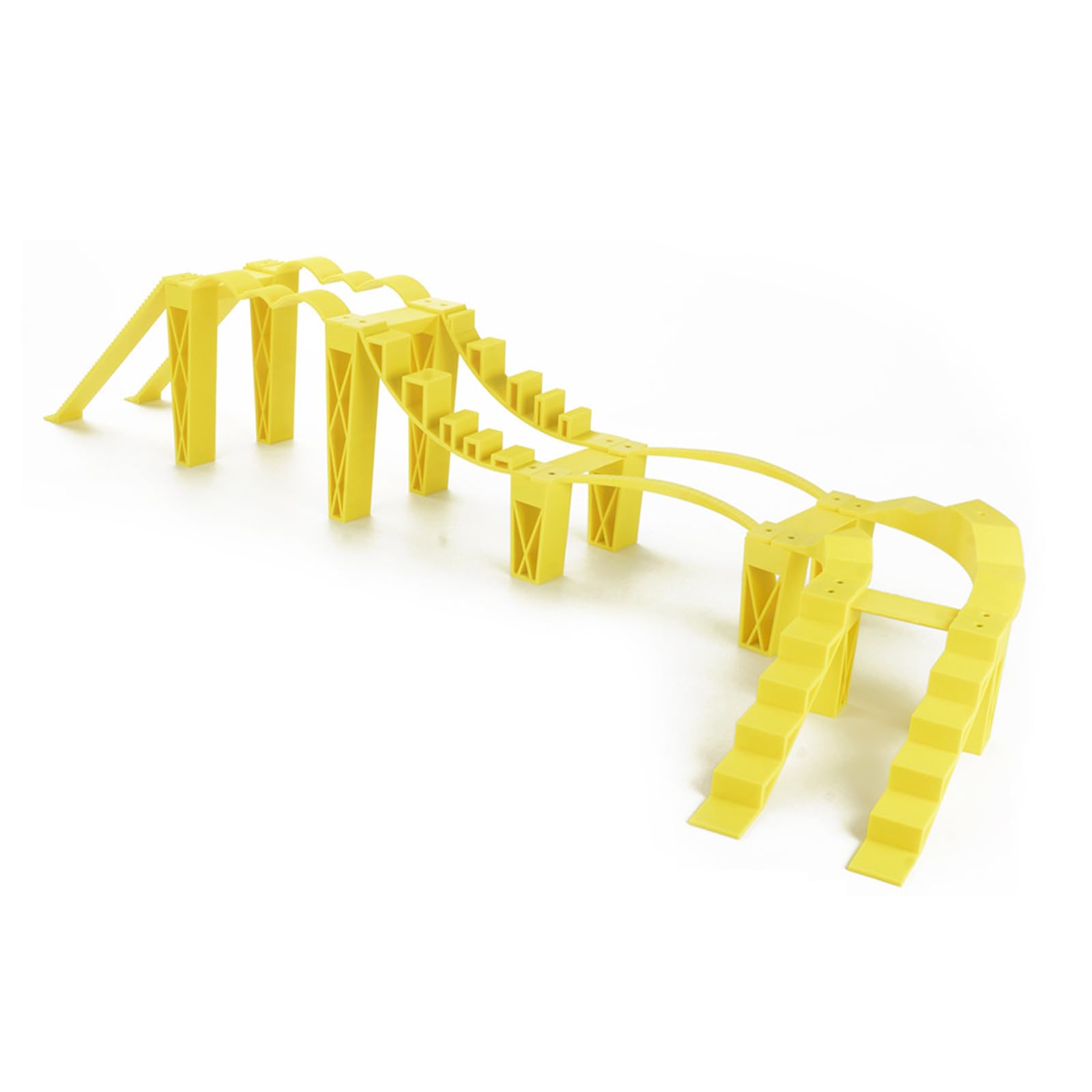 Veicolo radiocomandato percorso ostacoli in plastica con diverse sfide per modellini auto scala 1:24 e 1:18 Giocare Crawler Auto ostacolo simulato