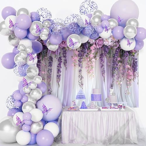 Mocsicka fondo floral púrpura 7x5ft miniatura 3