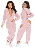 Vakkest Sexy Bodycon Hoodie Romper For Women Ladies Girls Females Cozy Furry One-Piece Onesie Bodysuit Pajamas Clubwear