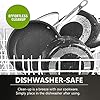 Granitestone Original Stack Master 10 Piece Cookware Set, Triple Layer Nonstick Granite Stone with Diamond infused Coating, Dishwasher Oven Safe, Non-Toxic Pots and Pans, Large, Black #3