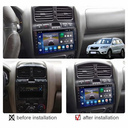 Autoradio Touchscreen para Hyundai Santa Fe con manos libres Bluetooth para viajar seguro 2