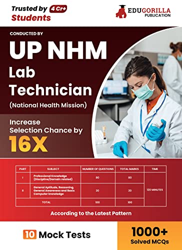UP NHM Lab Technician Book 2023 (English Edition) - 10 Full Length Mock Tests (1000 Solved Questions) with Free Access to Online Tests