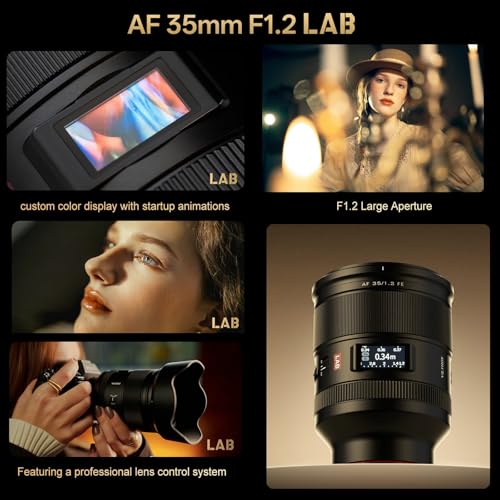 Image of VILTROX 35mm F1.2 LAB FE Full Frame Lens for Sony E, AF 35mm f /1.2 FE Auto Focus Prime Lens for Sony E-Mount A7SIII A7III A7RIII A7IV A7RIV A9 A1 FX3 A7RV ZVE1 A7CR A7CII A93 ZV-E10 FX30