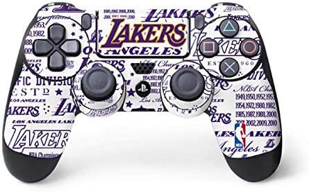 Skinit Decal Gaming Skin Compatible with PS4 Controller - Officially Licensed NBA LA Lakers Historic Blast Design