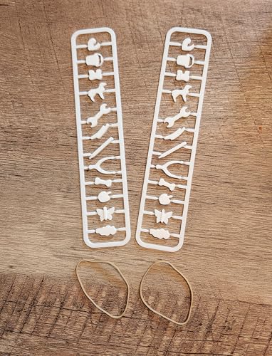 2 Sets Replacement Pieces Compatible with Operation Skill Game — 24 Parts (Newly Designed, Fits Standard Boards) — Pieces Only, No Board