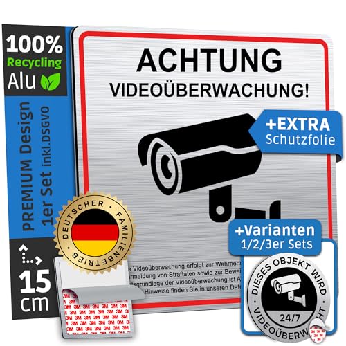 Schilderboxx SB08 Videoüberwachungsschild 1er Set