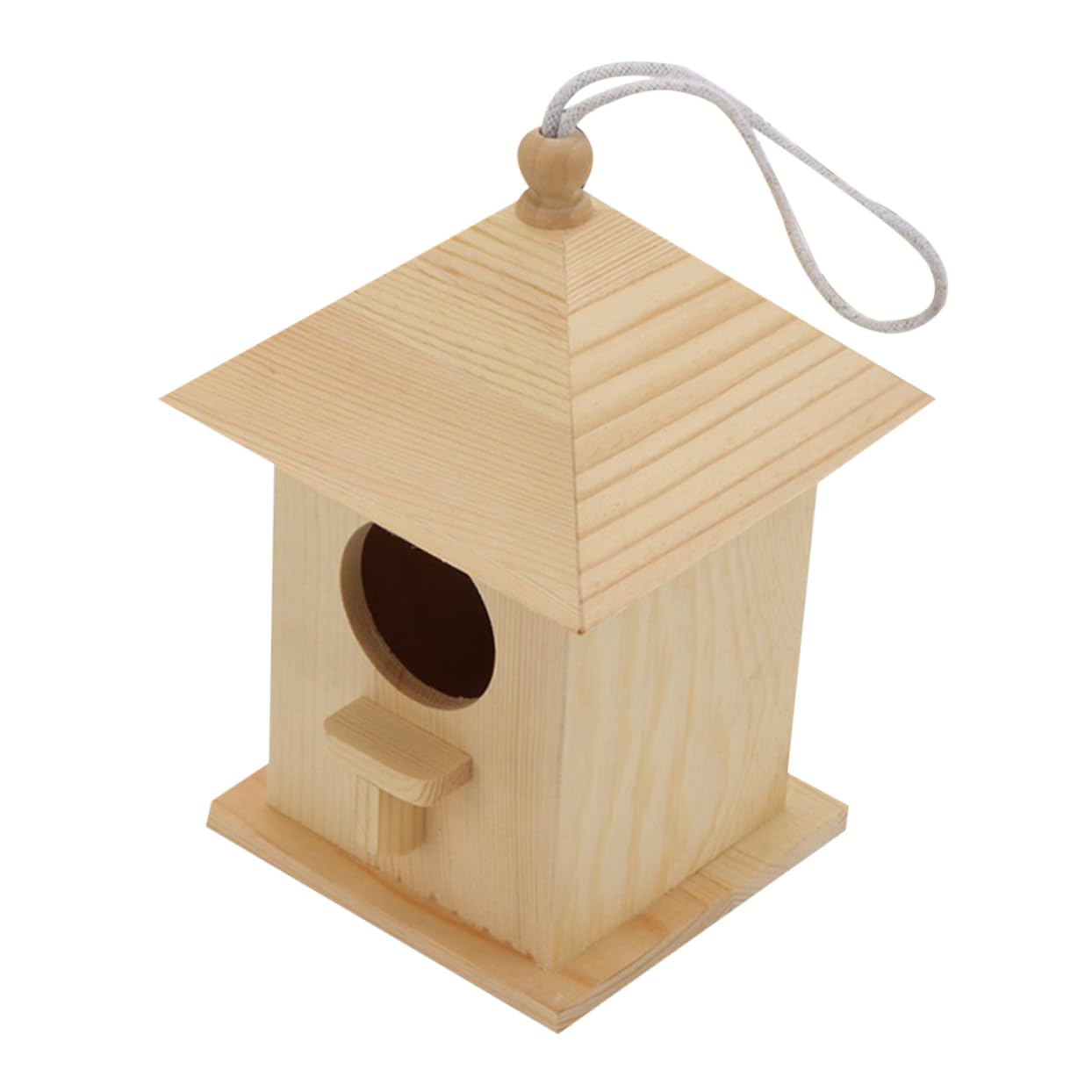 BESPORTBLE 3stücke Vogelhaus Für Kleine Vögel Bequemer Lebensraum Für Kanarienvögel Papageien Co Für Garten Und Außenbereich Natürliche Holzoptik Robust Und Einladend