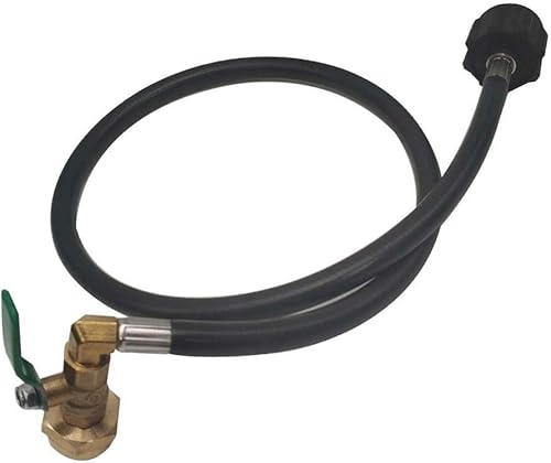 Miniatura 3 de METER STAR Adaptador de repuesto de propano para tanques de 1 libra con válvula de control de encendido y apagado y manguera de 35.5 pulgadas de