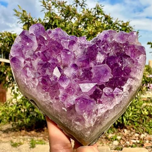 Amatista en forma de corazón de cristal para habitación 3