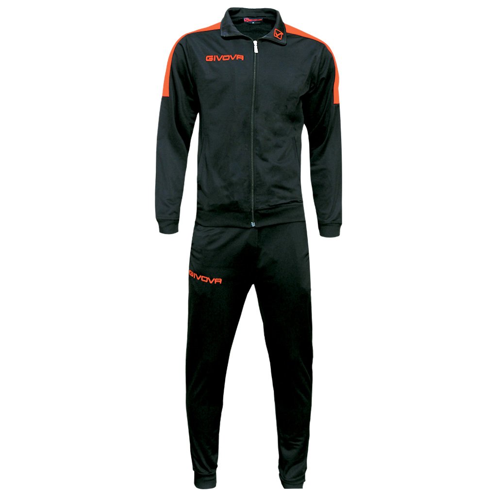 GIVOVA TUTA REVOLUTION FLUO TRIACETATO NERO/ARANCIO FLUO L