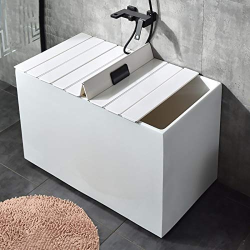 Bandeja para bañera plegable de PVC blanco con aislamiento 164cm 3