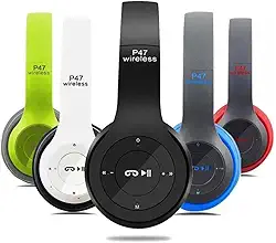 Fone de Ouvido Headphone Sem Fio Estéreo Bluetooth P47 Wireless Micro Sd 5.0 Dobrável Com Microfone Regulável Marca Nosredna Shop