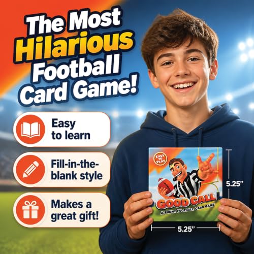 Good Call - Hilarious Fill-in-the-Blank Football Party Card Game | Family-Friendly Funny Card Game for Kids, Teens & Adults | Game Night, Tailgate & Game Day Fun | Football Gift for Dads & Fans - Image 2
