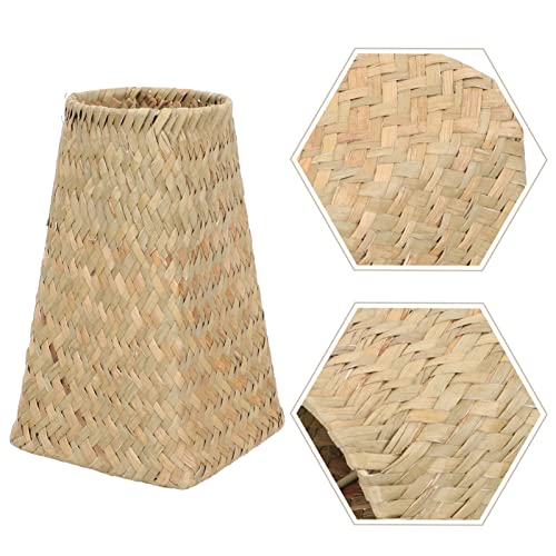 Ciieeo-Rattan-Flower-Vase-Woven-Plant-Flower-Basket-Natural-Seagrass-Desk-Storage-Container-Organizer-Pen-Cup-for-Dried-Bookshelf-Farmhouse-Office-Decor Ciieeo Rattan Flower Vase Woven Plant Flower Basket Natural Seagrass Desk Storage Container Organizer Pen Cup for Dried Bookshelf Farmhouse Office Decor