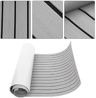 GOTOTOP 240X90X0.6CM/Decking Pad/EVA Teak Decking Sheet/Non-Slip Marine Boat Flooring Mat/Carpet Floor Pad/Boat Decking Sheet/Fit For Yacht RV Flooring Sheets