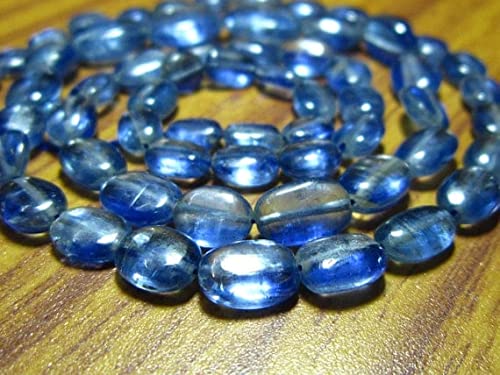Kyanite smooth oval nuggets pour créer des bijoux d'été bohèmes