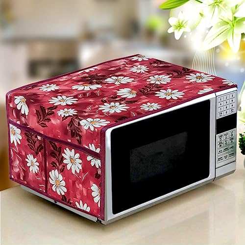KANUSHI Industries® Microwave/Oven Top Cover with 4 Utility Pockets and Water Proof (MICRO-NW-NEW-13)