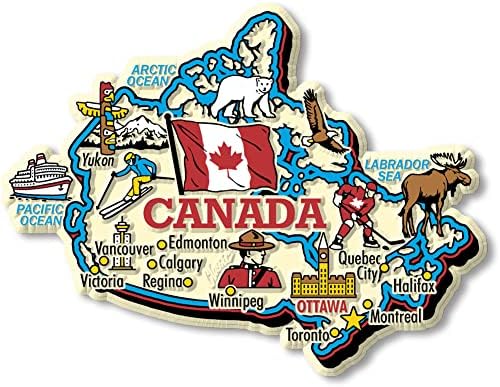 Classic Magnet Jumbo Country Map Magnet Collectible Souvenir Gift Made in USA