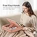 KDD Tablet Pillow Stand with Storage, Foldable iPad Holder for Bed, Lap and Desk, Angle Adjustable Soft Pad Dock with Stylus Mount Compatible with iPad Pro 12.9, 10.5, 11, Air, Mini, Phones, Books