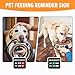 EliteSign Dog Feeding Reminder Sign with Magnet, Pet Feeding Tracker with Have We Been Fed, Acrylic Slider Sign for Fridge, AM PM Feed Chart Sign with Yes No Option, Black with 2 Stickers, 4.7
