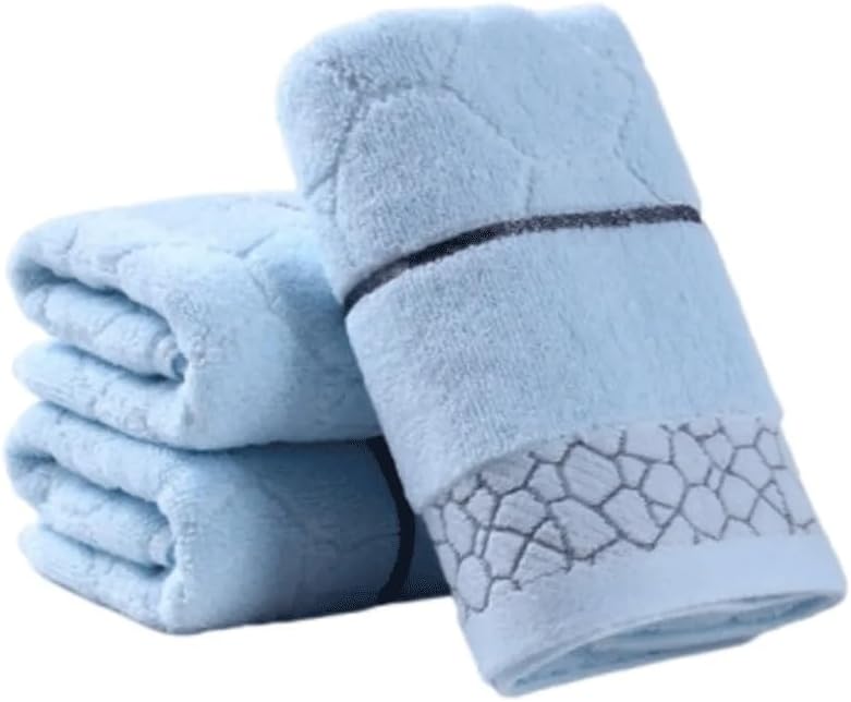 UHLOSD バスルームハンドタオル綿タオルソフト吸収性スパバスジム装飾ハンドタオル(Green) タオル ふわふわ無撚糸 フェイスタオル 6枚組 （  バス用品 中厚 たおる 無撚糸 ベビー ベビータオル スポーツタオル ハンドタオル ふわふわタオル ） 【 グリーン 】(グリーン ... バスルームハンドタオル綿タオルソフト吸収性スパバスジム装飾ハンドタオル(Blue)