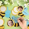 54Pcs Bee Cutouts for Bulletin Boards Decorations, DIY Bee Classroom Cut Outs with 120 Adhesive Dots for Back to School Classroom Decor Student Photo Craft Teacher Supplies #5