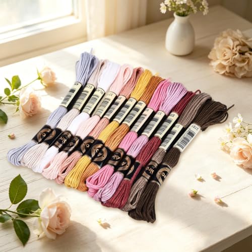 Image of 105 Yards Embroidery Variegated Floss for Hand Sewing Making