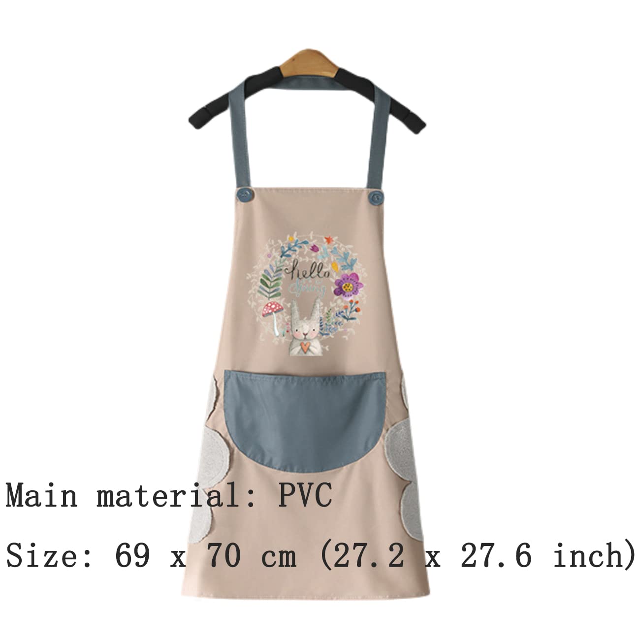 FAIRYGATE Kitchen Aprons For Women Women's Gardening Apron Adjustable Adult Child Aprons with Pockets Cooking Baking Painting for Women A1818 - Image 2