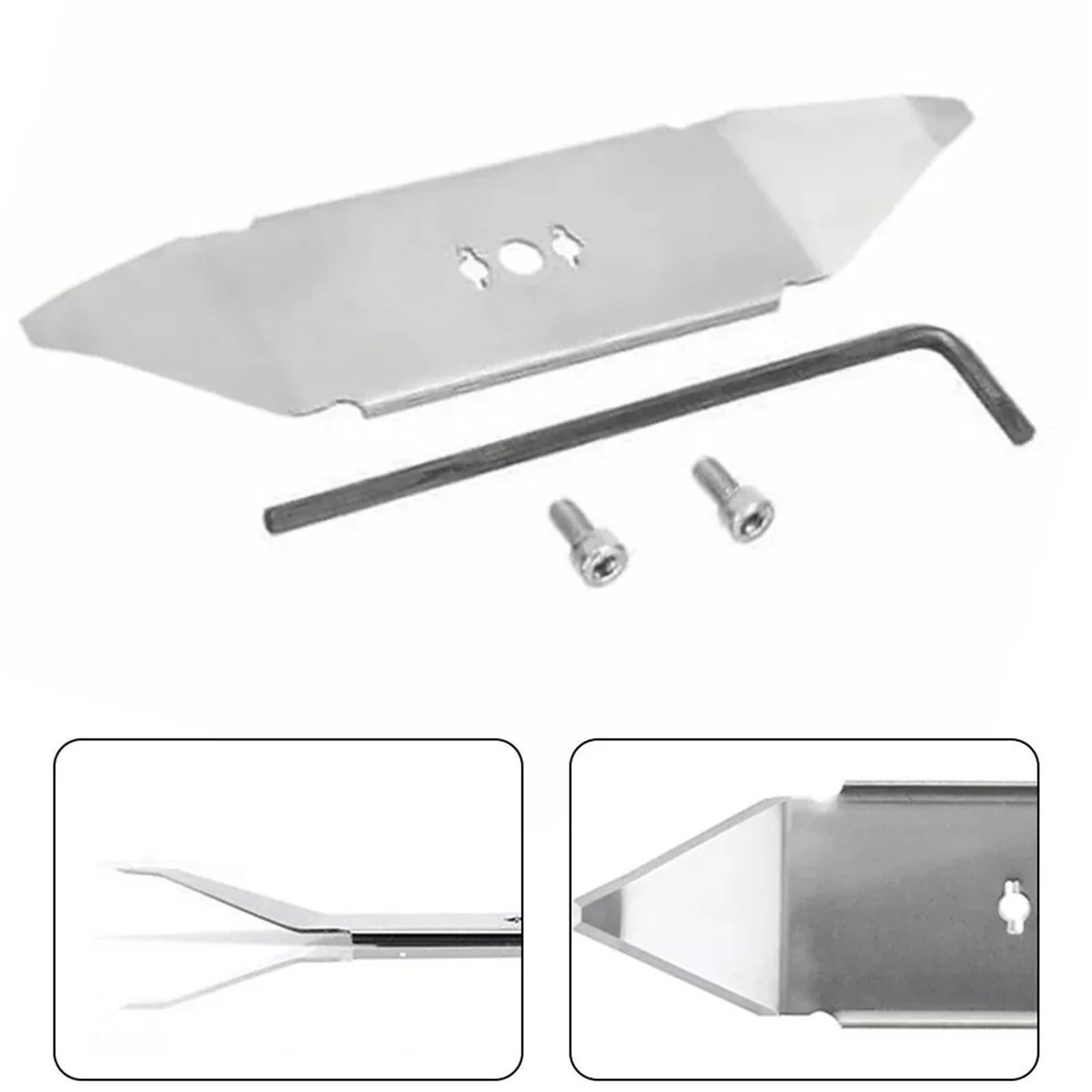 Cuchilla for Cortacésped,Acero Inoxidable con Llave Hexagonal,Compatible con Robomow,Accesorio for Cortacésped Robótico(3set)