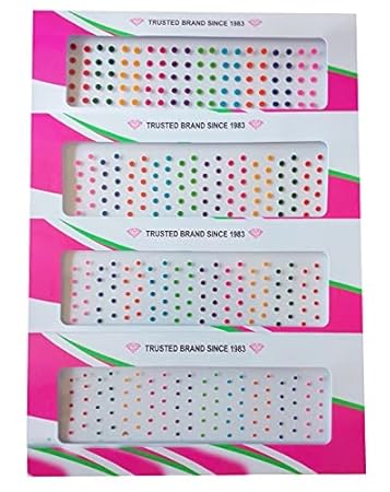 Medium Size Tikka for Women square shape Multi color