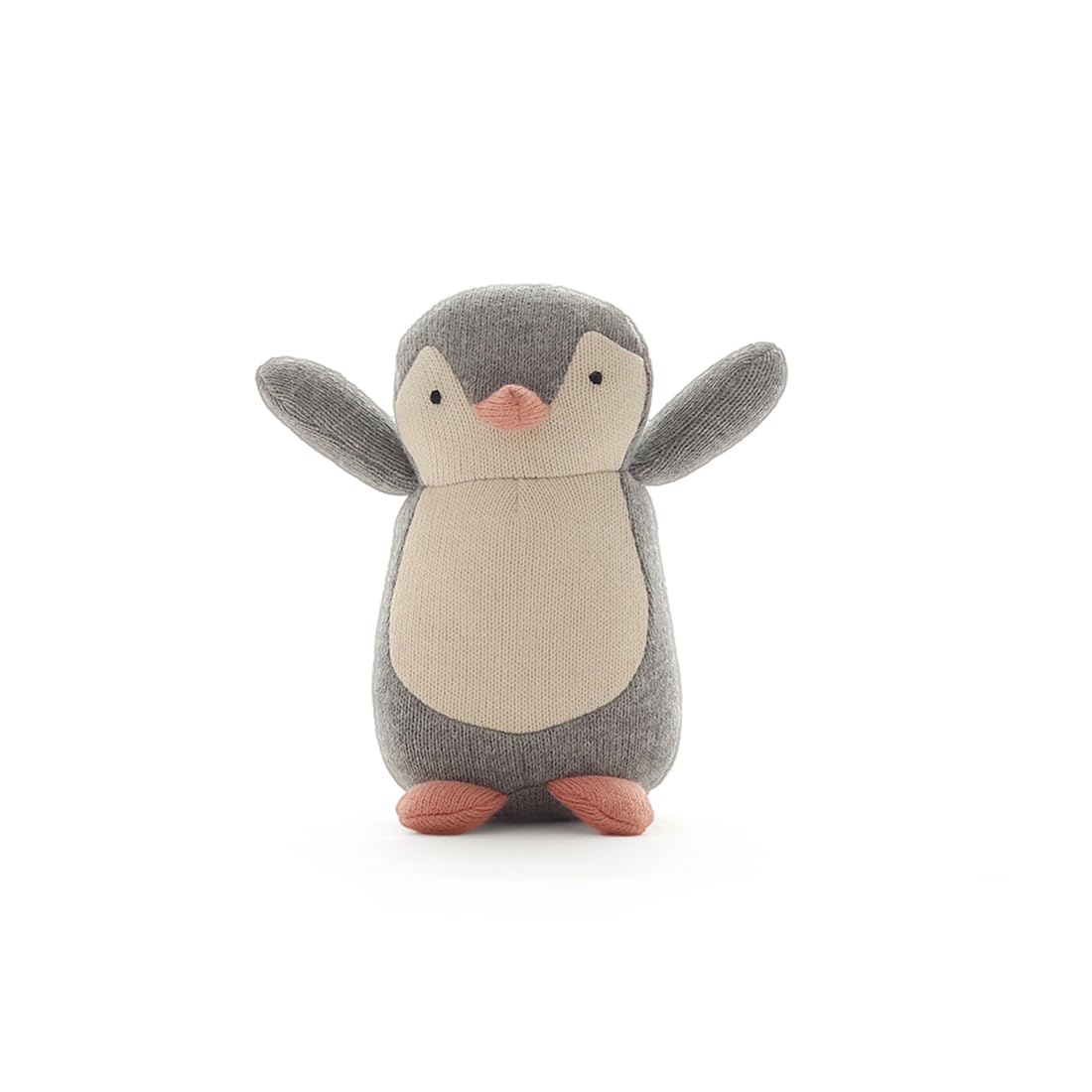 Pluchi Arctic Rattle Cotton Knitted Stuffed Soft Rattle Toy (Light Grey Melange, Ivory & Dusty Coral) (B0CF5Y6P1F) Amazon Price History, Amazon Price Tracker