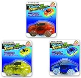Mindscope Twister Tracks Trax Light-up LED 360 Sport Car Series (3 Vehicles in Giftable Retail Boxes) Compatible with All Twister Tracks & Neo Tracks