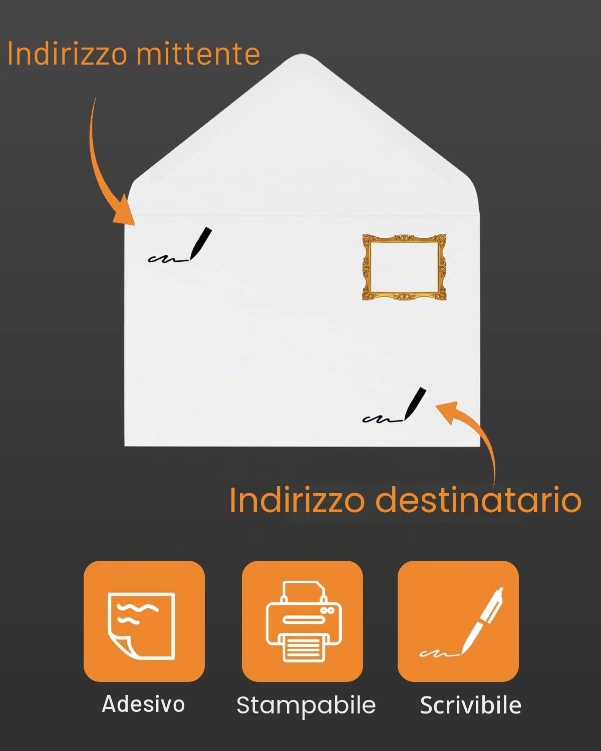 Noa Home Deco Buste formato DIN C6 100 pezzi 11,4 x 16,2 cm 130 g/m² bianco puro