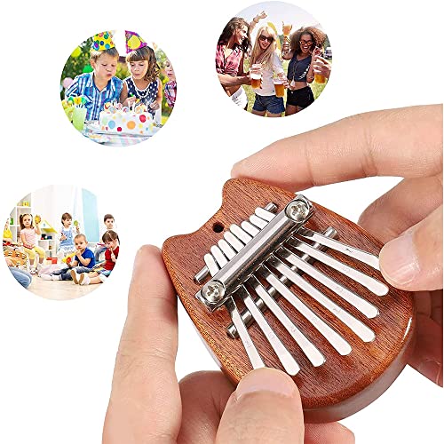 Yakida Mini Kalimba 8 touches, piano à pouce en bois massif, piano à pouce musical Marimba portable avec cordon, cadeau… - Les Beatles, Paul McCartney, John Lennon, RIngo Starr, George Harrison Yakida Mini Kalimba 8 touches, piano à pouce en bois massif, piano à pouce musical Marimba portable avec cordon, cadeau… – Image 8