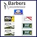 ABS American Beauty Supply Double Edge Safety Razor Blades Sampler Pack for Men-Includes 4 Top Global Brands: Personna Dorco Astra Derby-Comfortable Shaving –Fits All Double Edge Safety Razors (50)