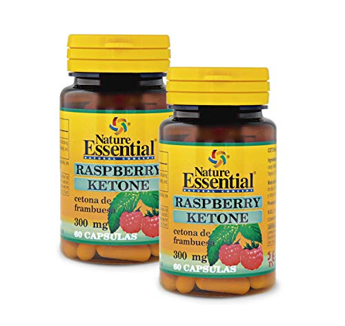 Nature Essential Ketonas de frambuesa 300 mg 60 Cᰳulas, Pack 2 unidades