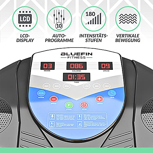 Bluefin Fitness Vibration Plate | Pro Model | Upgraded Design with Silent Motors | Comes with Built in Speakers – Bild 3