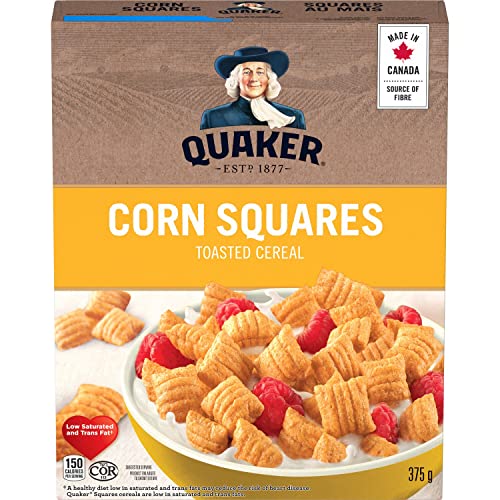 Quaker, Corn Squares, Toasted Cereal, 375g/13 oz. Box - Thumbnail 6
