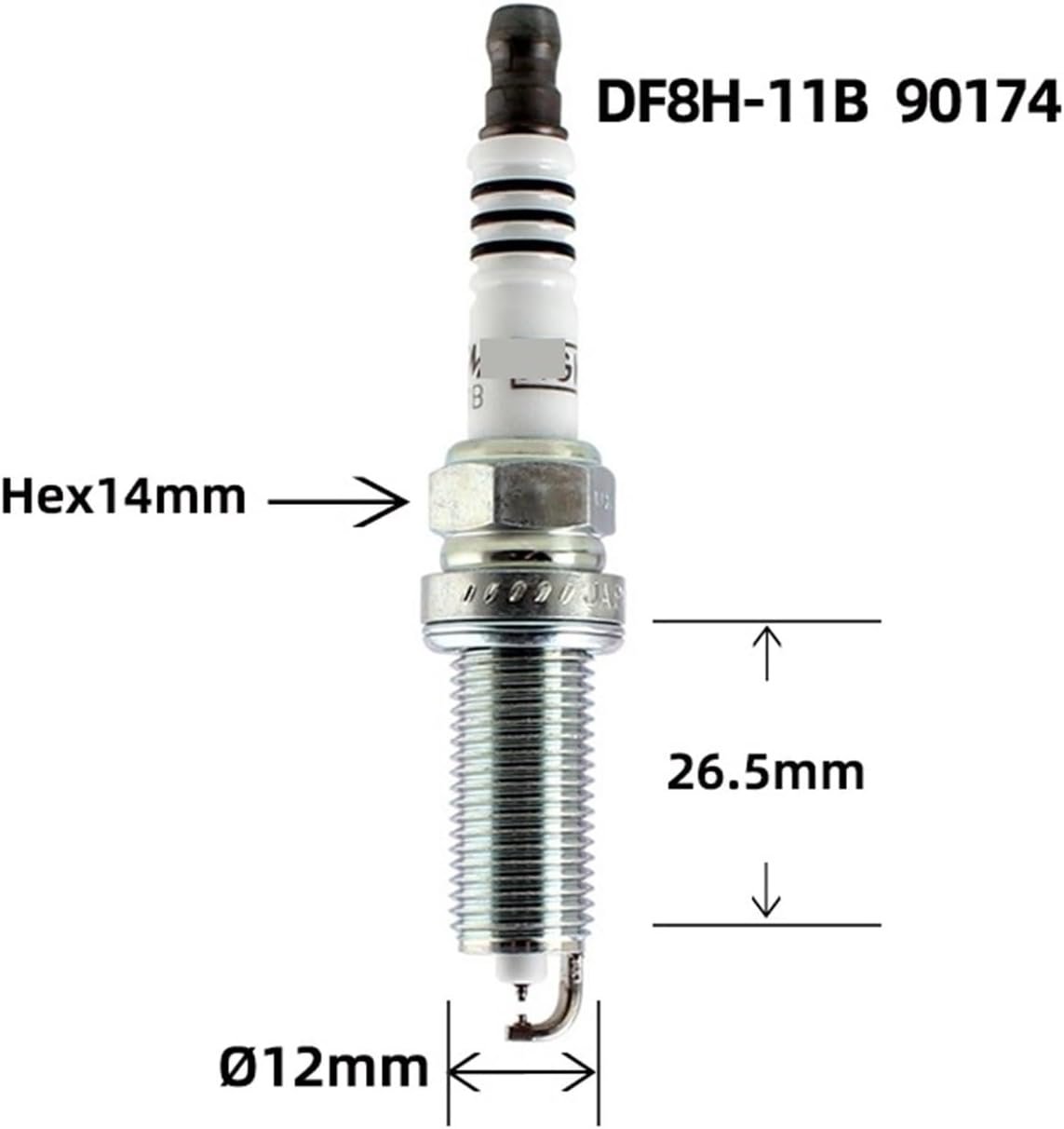 4PCS Iridium Spark Plug DF8H-11B 90174 oe 22401-JK01D