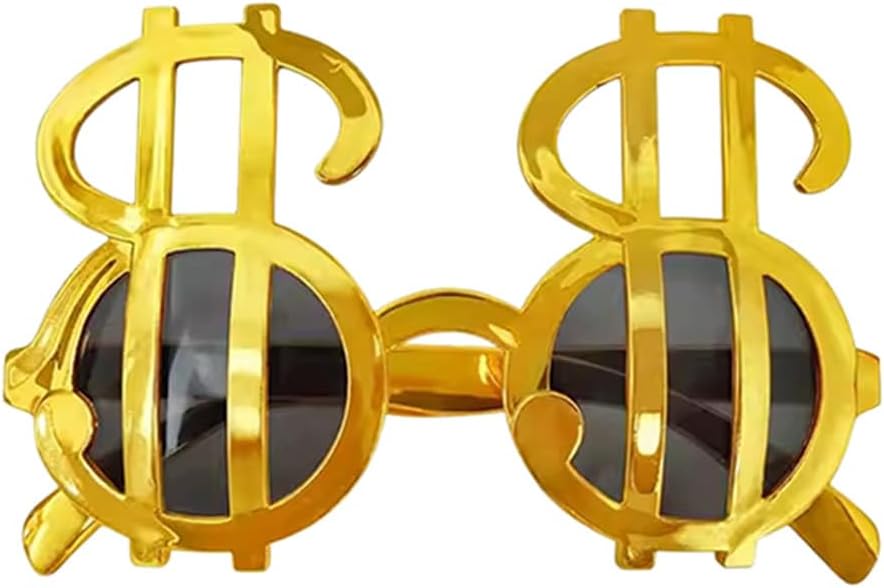 I Am Rich Set – Super Money Guns+Paper Money Bills(100 Sheets)+Gold Bars Box+Dollar Sunglasses+Dollar Necklace