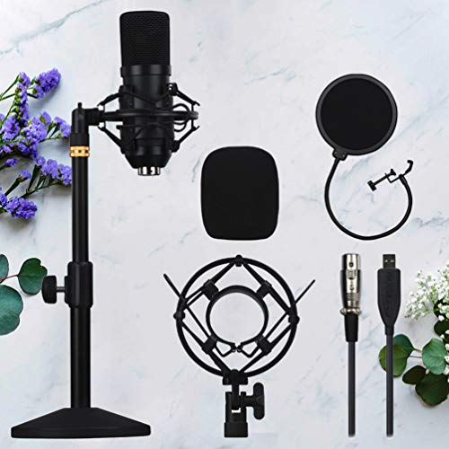 EXCEART 1 Set USB-Aufnahmemikrofon Professionelles Podcast-PC-Mikrofon Studio Nieren-Kondensatormikrofon mit… – Bild 8
