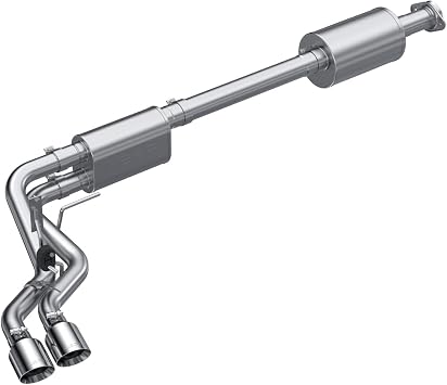 MBRP 2021+ Ford F150 ملف تعريف الشارع ثنائي المحور من الألومنيوم 2.5 بوصة أطراف OD 3 بوصة عادم خلفي للقطط