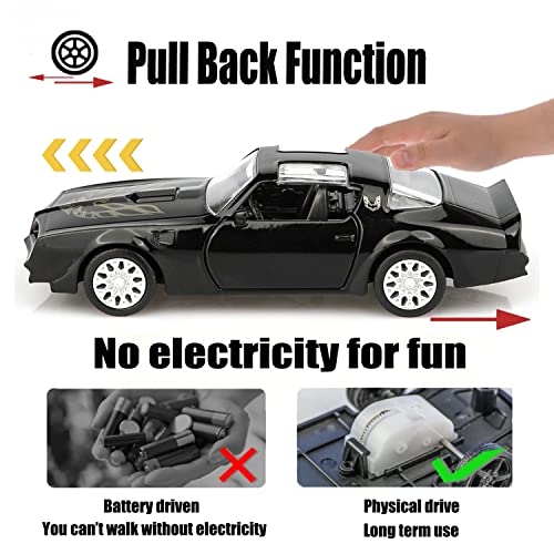 Modelo de Auto 1:36 Pontiac Firebird Trans Am Negro miniatura 5