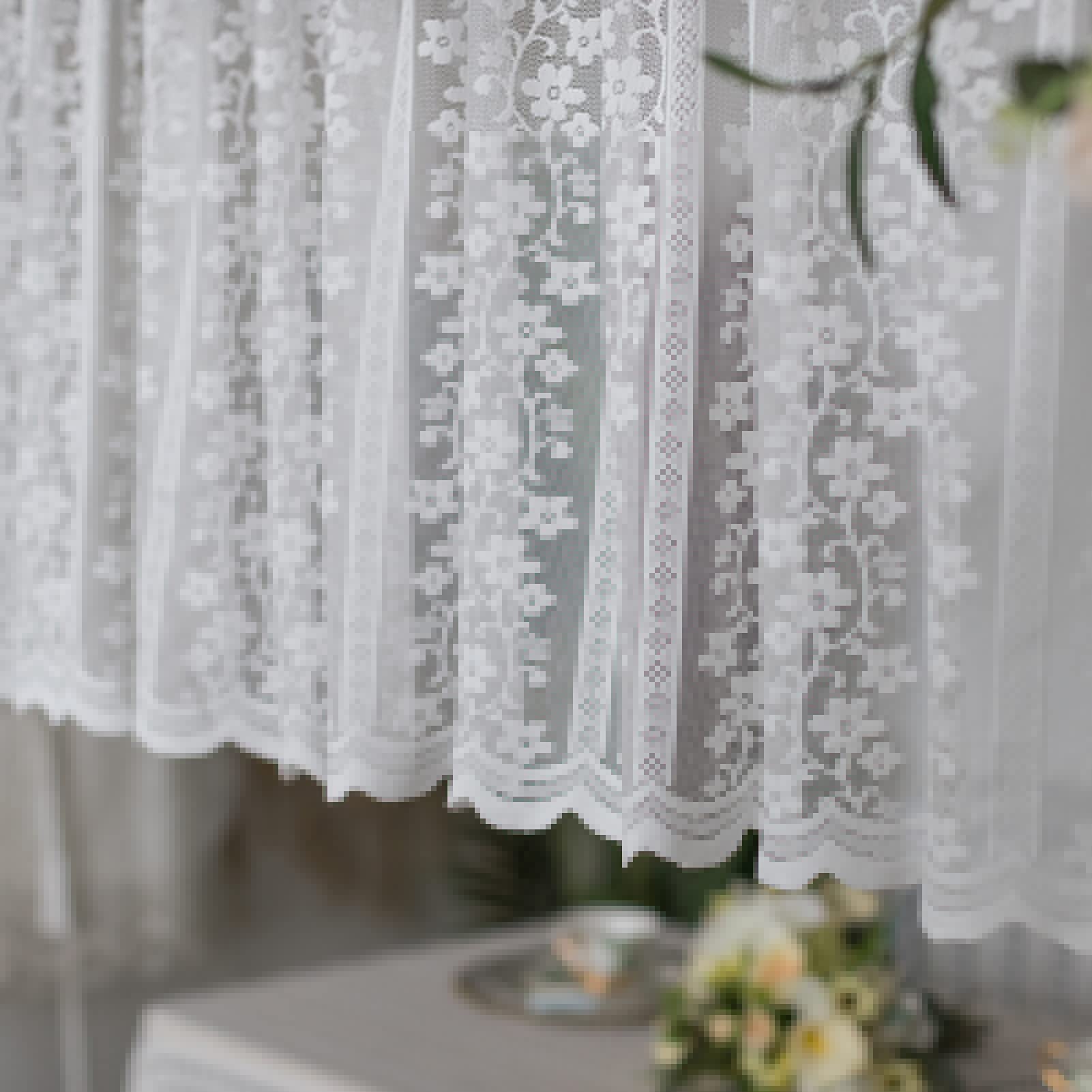 Rideau De Cuisine,Rideaux De Voile Transparents Modernes,Cantonnières Courts Rideaux Pour Chambre À Coucher Salon Chambre D'enfant,Rideaux De Café Rideaux De Taverne De Style Campagnard Avec Dentell